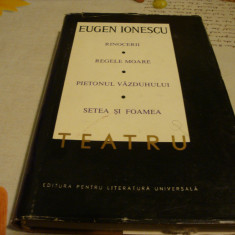 Eugen Ionescu - Teatru- 1968 - volumul 2 - cartonata