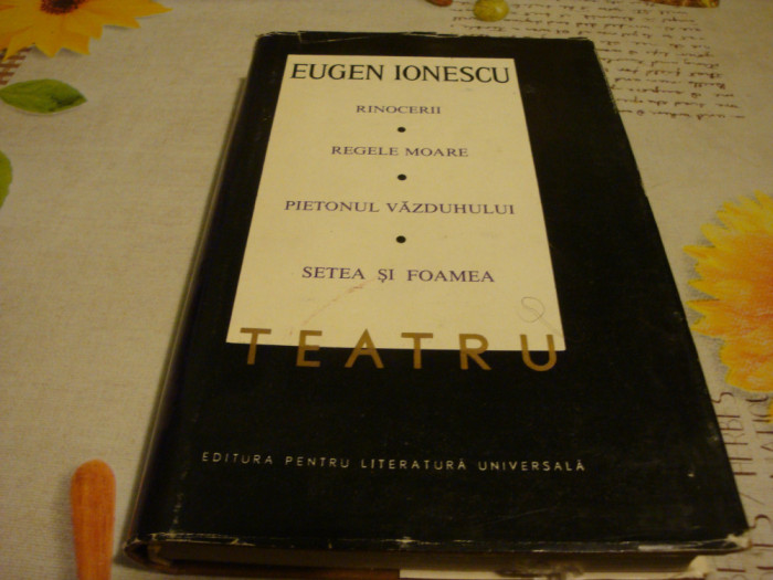 Eugen Ionescu - Teatru- 1968 - volumul 2 - cartonata