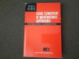 COURS ELEMENTAIRE DE MATHEMATIQUES SUPERIEURES B.DEMODOVITCH