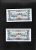 Rar! Laos 2 x 100 kip 1975 unc consecutive