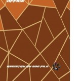 Registru A4 dictando, 200 file, coperta policromie, cartonata (culoare maro)