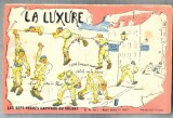 AX 44 CP VECHE INTERBELICA-UMORISTICA MILITARA-FUGA DIN CAZARMA-PACATELE SOLDAT., Franta, Necirculata, Printata