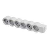 Multipriză 6 prize cu CP, alb-gri, Legrand 694579