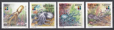 Vietnam 1999 - Expoziția Internațională de Timbre &amp;bdquo;IBRA &amp;#039;99&amp;rdquo; - N&amp;uuml;rnberg - Caracatițe, MNH foto