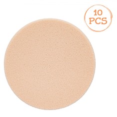Bureți Machiaj Bej, Rotunzi, 5.5cm, Set 10 Bucăți