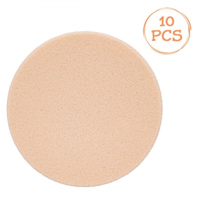 Bureți Machiaj Bej, Rotunzi, 5.5cm, Set 10 Bucăți foto