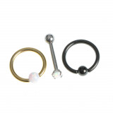 Set 3 piercinguri diferite pentru ureche