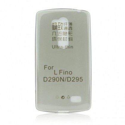 Husa Silicon Ultra Slim LG L Fino D290 Fumuriu