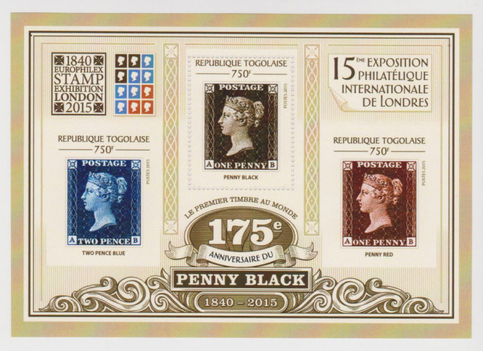 TOGO MNH - 175 ANI PENNY BLACK ONE PENNY TIPARIT PERKINS BACON
