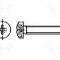 Surub M4, otel rezistent la acizi A4, 12mm, cap rotund, BOSSARD, 1541986