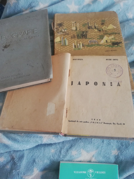 ION ROSCA//JAPONIA/GEOGRAFIE DE ION ROSCA -LOT 3 CARTI