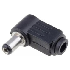 Mufa alimentare DC tata 5.5mm x 2.1mm pe cablu 9mm PC-2.1/5.5K