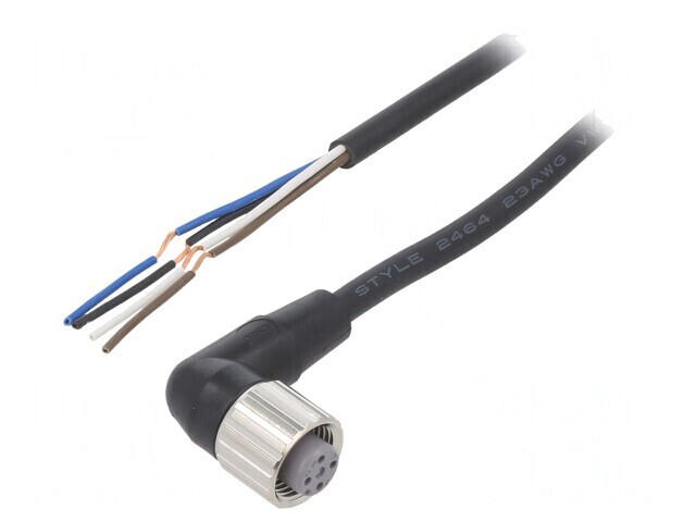 Cablu de conectare M12 4 pini unghi 5m PVC