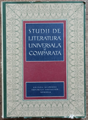 Studii de literatura universala si comparata - I. C. Chitimia// 1970 foto