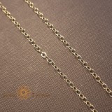 Lant Eclipse , armonie si lumina in aur placat 18K - 50 cm