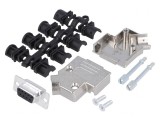 D-Sub 9-Pin Mufă Mamă Unghi 45&deg; pentru Cablu, MH CONNECTORS