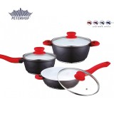 Cumpara ieftin Set de vase din aluminiu cu strat ceramic Peterhof PH-15746