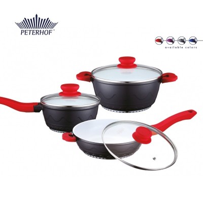 Set de vase din aluminiu cu strat ceramic Peterhof PH-15746 foto