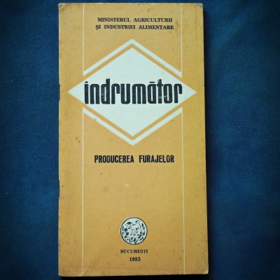 INDRUMATOR PENTRU PRODUCEREA FURAJELOR - INV. AGRO. foto