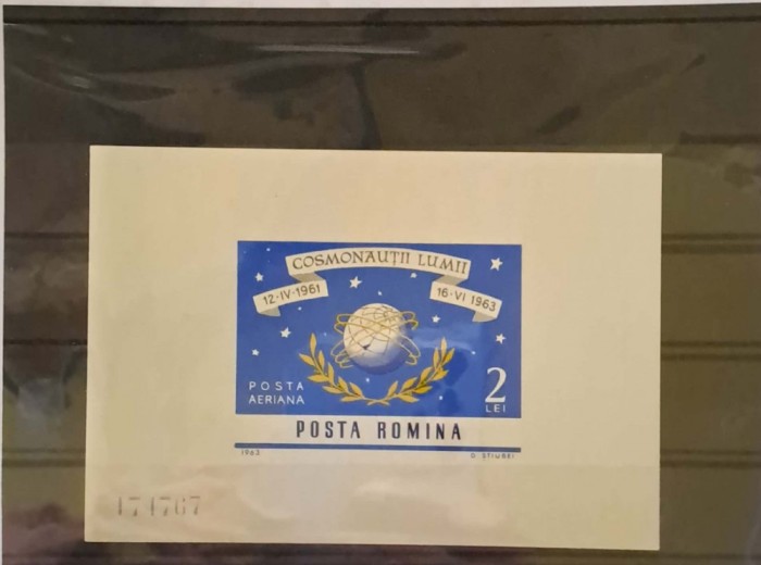 Colita Cosmonautii Lumii din anul 1963 in stare perfecta UNC