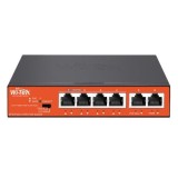 Switch Wi-Tek Hi-PoE, 4 x 10/100Mbps + 2 x 10/100Mbps RJ45 Uplink - PS205 V4 SafetyGuard Surveillance
