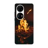 Husa compatibila cu Huawei Nova Y70 model Dancing fire, Silicon, TPU, Viceversa, Transparent, Carcasa