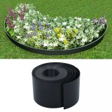 Bordură de grădină, negru, 10 m, 15 cm, PE