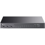 Switch TP-LINK TL-SL1311P, 8x100Mbps(8xPOE+) + 2x1000Mbps + 1xGigabit SFP, negru