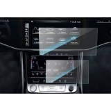 Folie pentru Ecran Navigație + Consolă Aer Condiționat Audi Q6 2022-2023, King Protection, Ultra-Rezistentă, Claritate Cristalină, Aplicare Ușoa