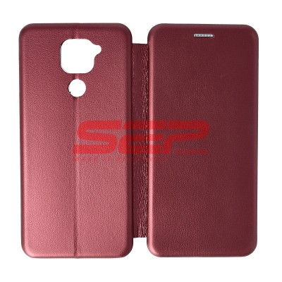 Toc FlipCover Round Xiaomi Redmi Note 9 Wine foto