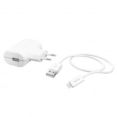 Incarcator Hama 183265, USB, compatibil cu iPhone, 2.4 A, Alb foto