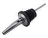 Dop cu picurator pentru bauturi, otel inoxidabil, 10.8 x 2.9 cm, negru