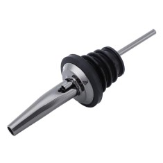 Dop cu picurator pentru bauturi, otel inoxidabil, 10.8 x 2.9 cm, negru