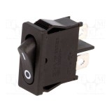 Rocker SPST 2 ON-OFF 10A/250VAC Negru fără Corp - Canal Electronic