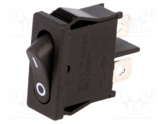 Rocker SPST 2 ON-OFF 10A/250VAC Negru fără Corp - Canal Electronic