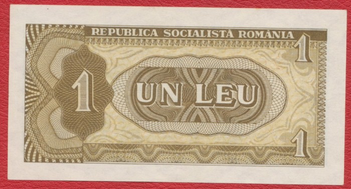 Bancnota 1 LEU 1966 UNC