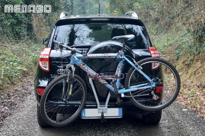 SUPORT BICICLETA MENABO MARIUS PENTRU 3 BICICLETE CU PRINDERE PE CARLIGUL DE REMORCARE foto