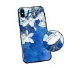 Husa APPLE iPhone 11 Pro Max - Flowers 3D (Albastru)