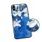 Husa APPLE iPhone 11 Pro Max - Flowers 3D (Albastru)