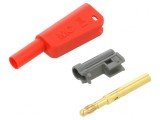 Conector Banană 4mm Roșu 32A 1kV cu Izolație
