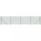 Cumpara ieftin Gard plasa de sarma cu bordura, verde, 2x10 m