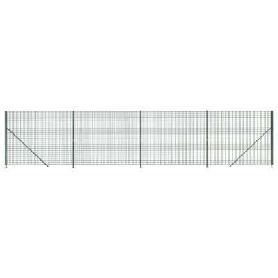 Gard plasa de sarma cu bordura, verde, 2,2x10 m foto
