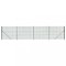 Gard plasa de sarma cu bordura, verde, 2,2x10 m