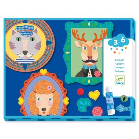 Set creativ colaje Portrete de familie, Djeco