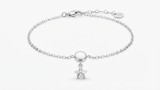 Cumpara ieftin Bratara din Argint 925 cu Pandantiv Stea, 16+3 cm Reglabila, Greutate 2.15g, Inchidere Carabiner