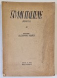 STUDII ITALIENE &#039; ROMA &#039; N.S. , VOLUMUL X , DIRECTOR ALEXANDRU MARCU , 1943