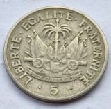384. Moneda Haiti 5 Centimes 1949