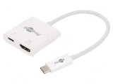 Adaptor HDMI 2.0 USB 3.0 0.15m Alb 60W