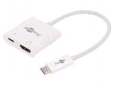 Adaptor HDMI 2.0 USB 3.0 0.15m Alb 60W