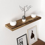 Raft de perete Bredebro 3,6x80x23cm culoare lemn vechi [en.casa] HausGarden Leisure